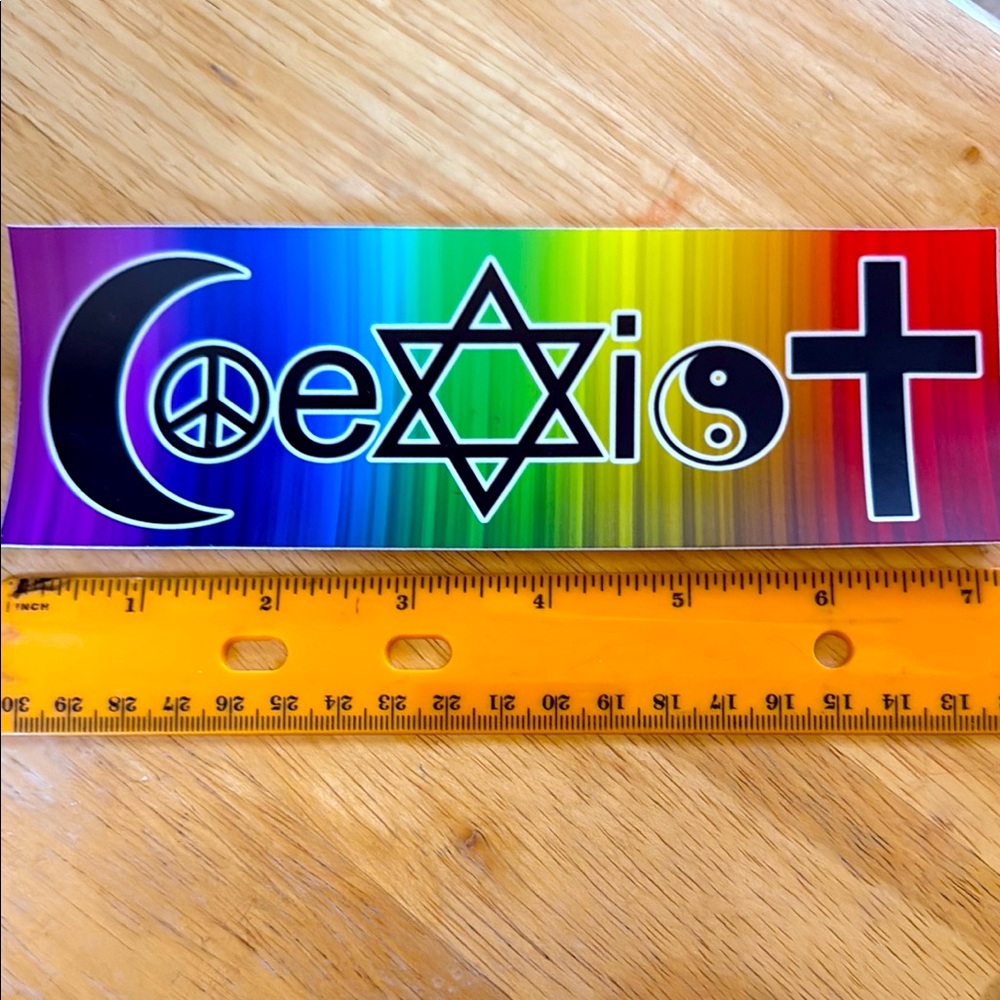 COEXIST Rainbow Bumper/Laptop Sticker